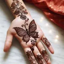Butterfly Mehndi Design idea