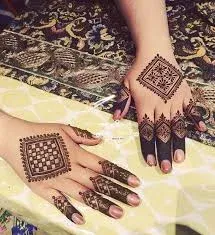 Square Mehndi Design idea