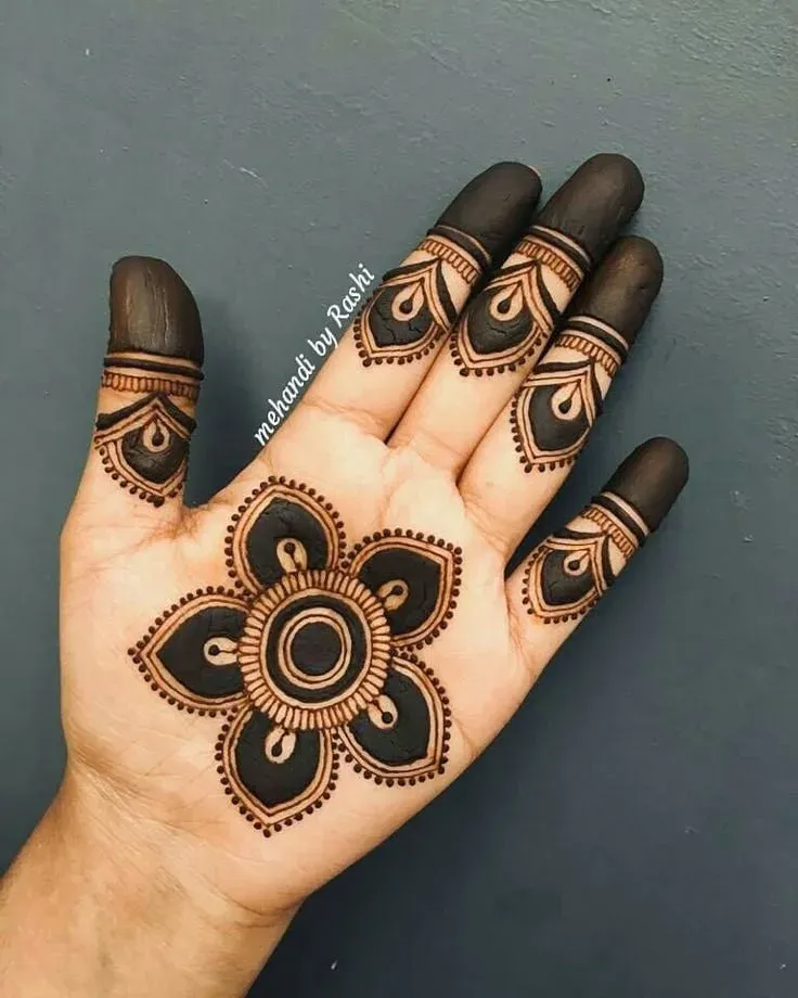 Royal Front Hand Mehndi Design idea