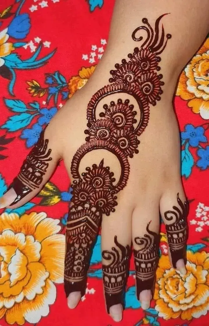 Simple Mehndi Designs for Kids idea