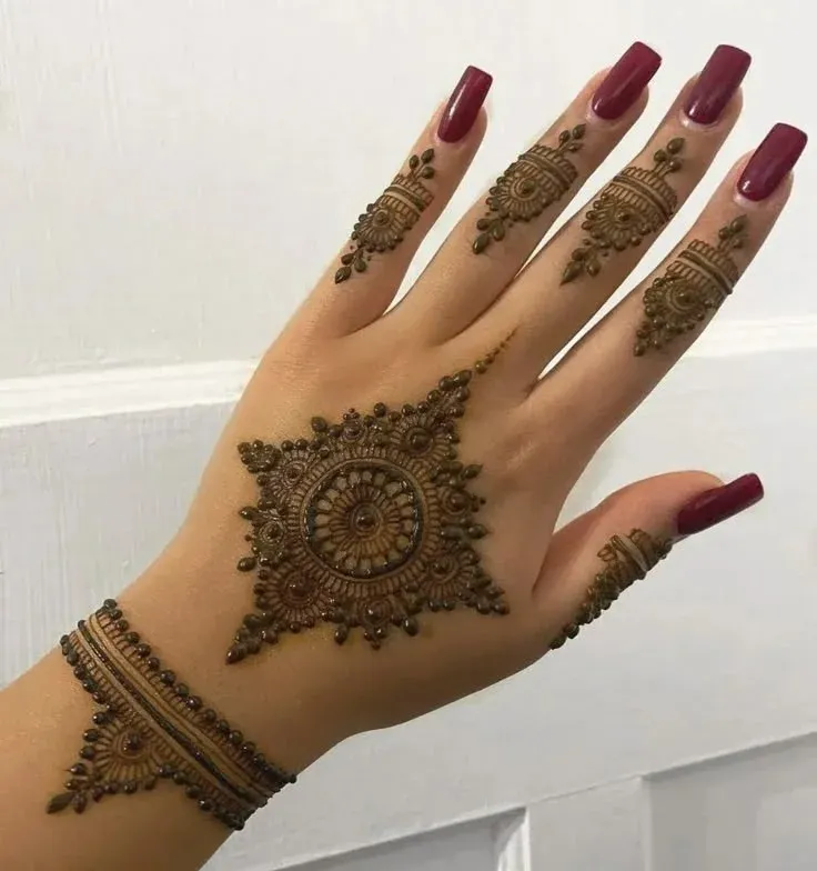 Simple Mehndi Design Images idea