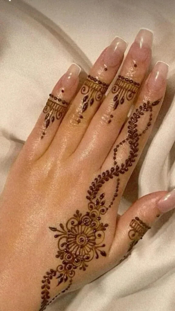 Finger Mehndi Design idea