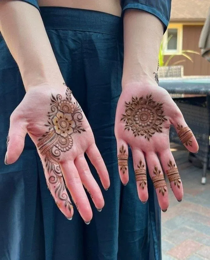 Royal Front Hand Mehndi Design idea