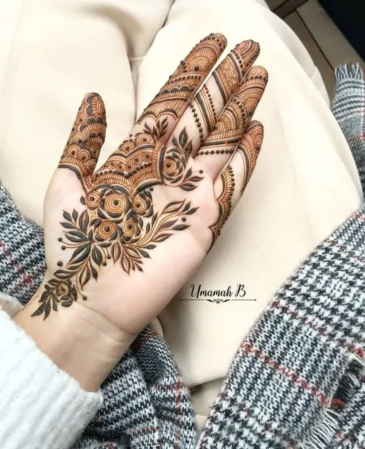 Royal Front Hand Mehndi Design idea