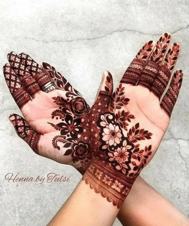 Royal Front Hand Mehndi Design idea