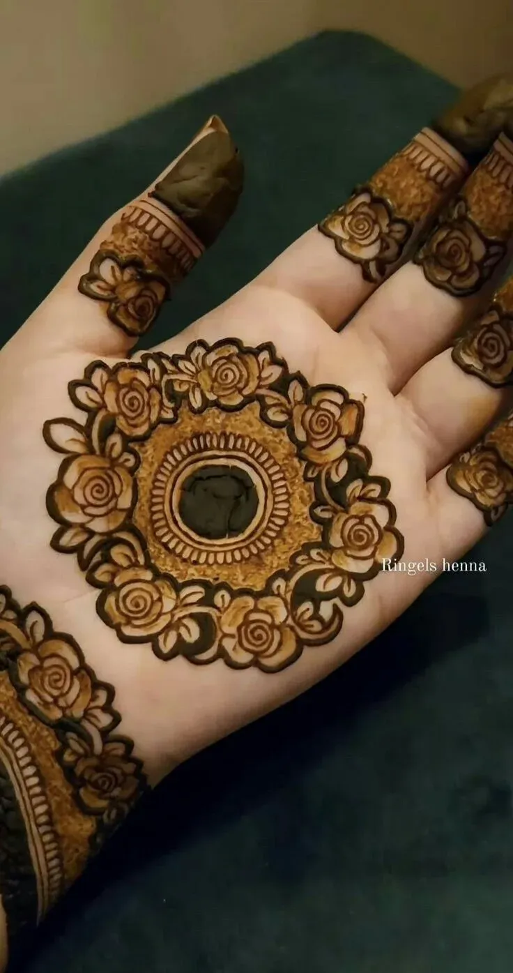 Royal Front Hand Mehndi Design idea