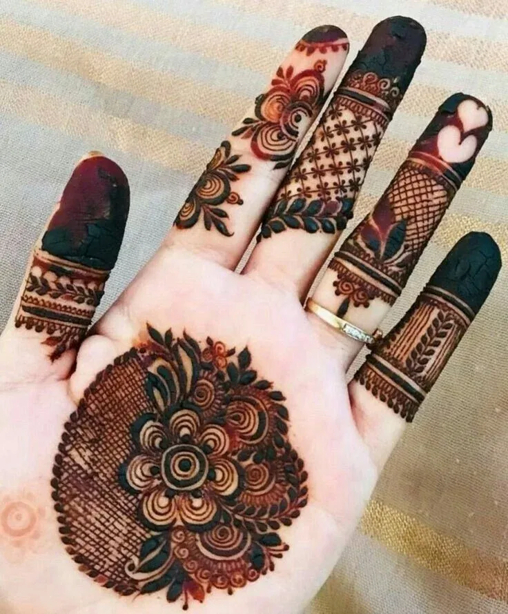 Royal Front Hand Mehndi Design idea