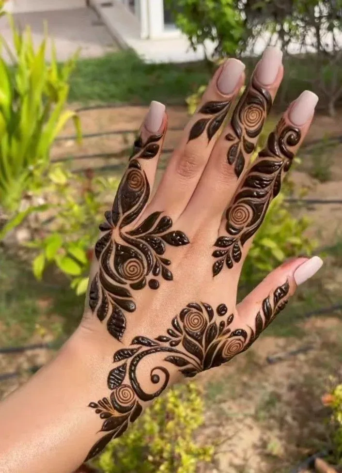 Simple Mehndi Design Images idea