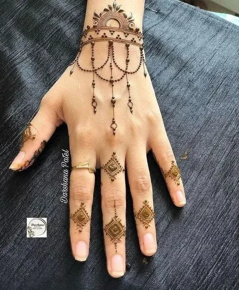 Finger Mehndi Design idea
