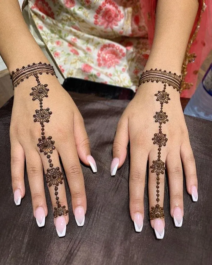 Simple Mehndi Designs for Kids idea