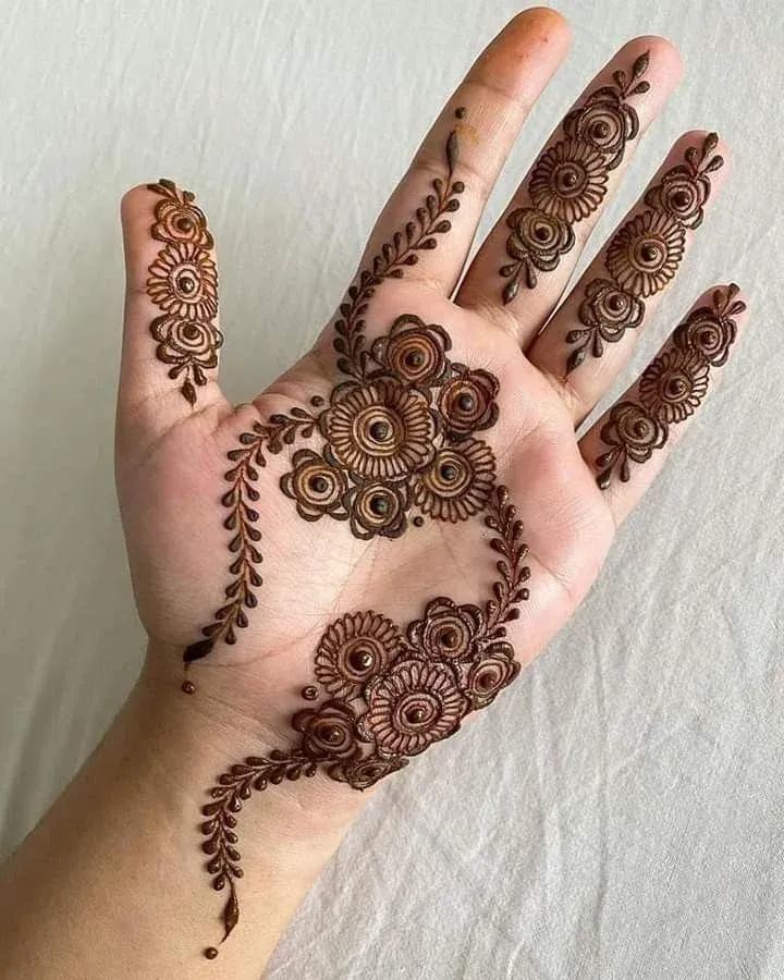 Royal Front Hand Mehndi Design idea