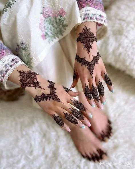 Finger Mehndi Design idea