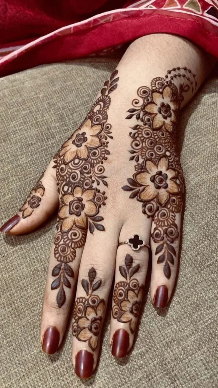 Simple Mehndi Design Images idea