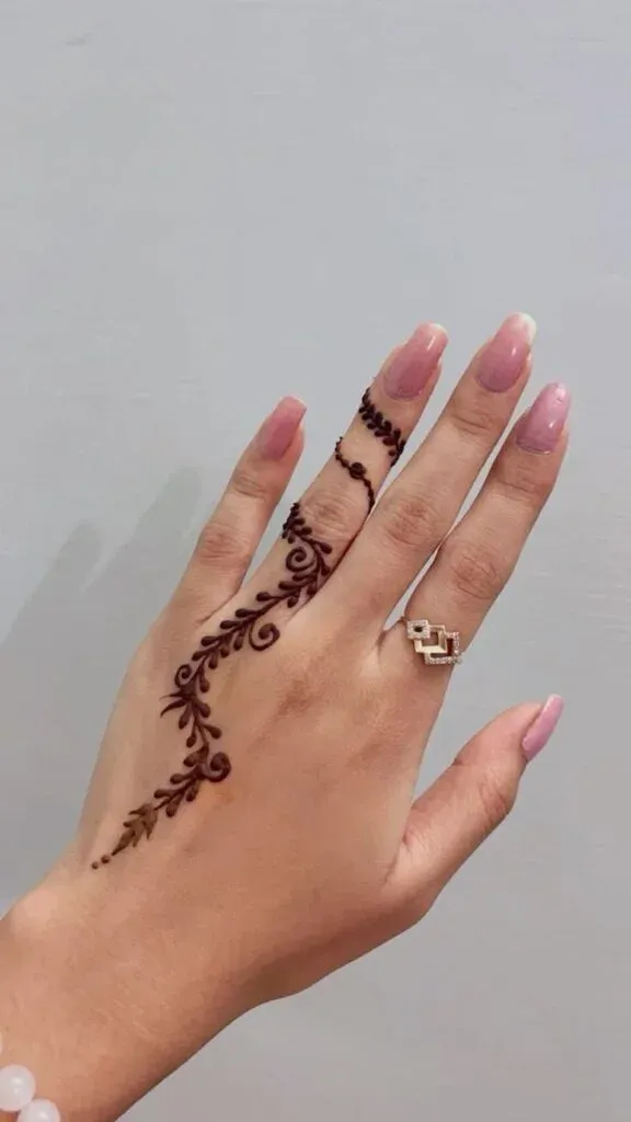 Finger Mehndi Design idea