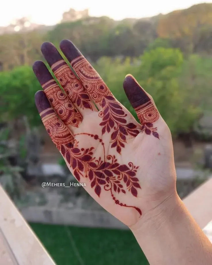 Royal Front Hand Mehndi Design idea