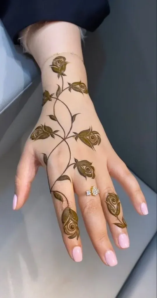 Finger Mehndi Design idea