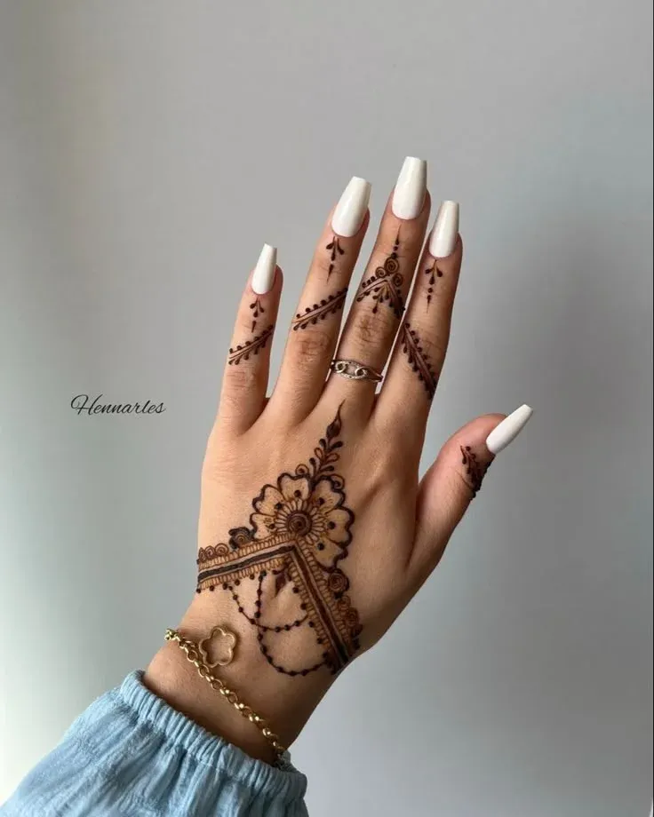 Finger Mehndi Design idea