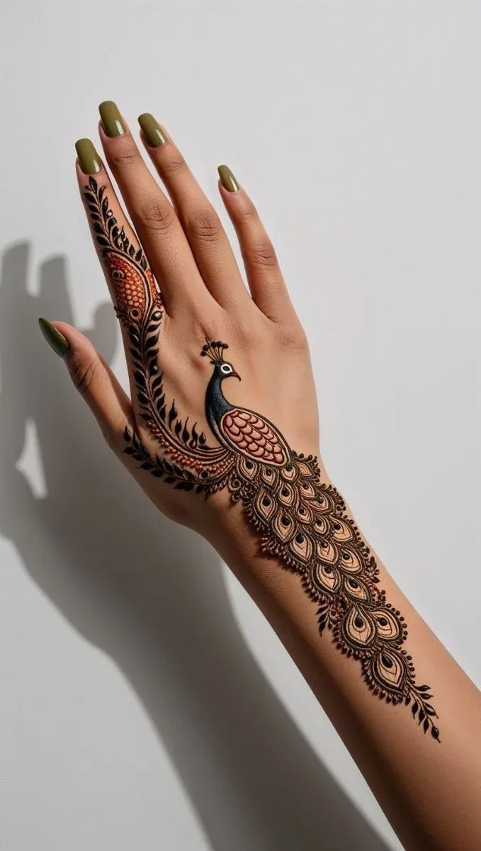 Simple Mehndi Designs for Kids idea