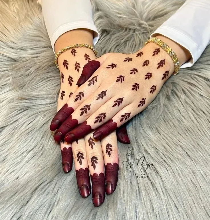 Finger Mehndi Design idea