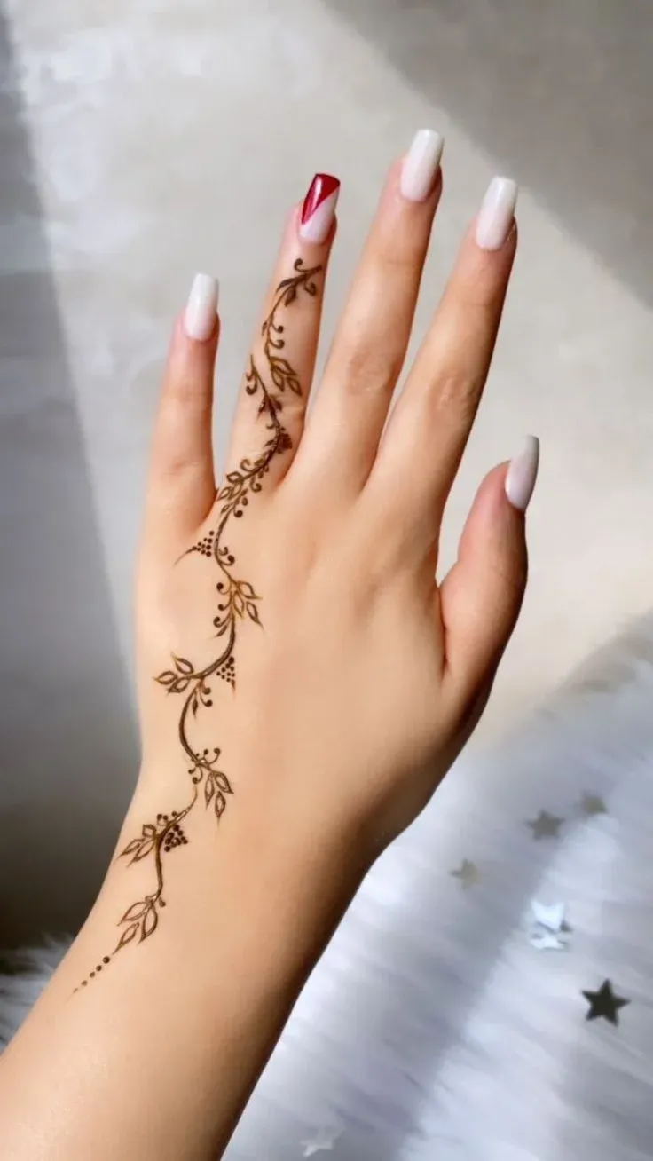 Finger Mehndi Design idea
