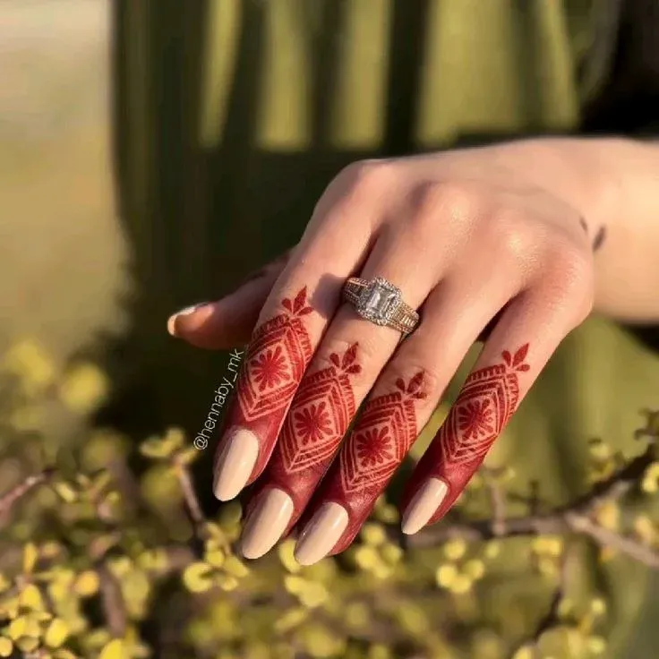 Finger Mehndi Design idea