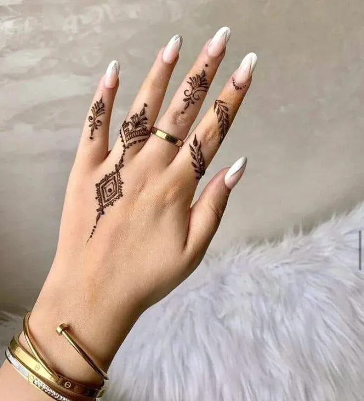 Finger Mehndi Design idea