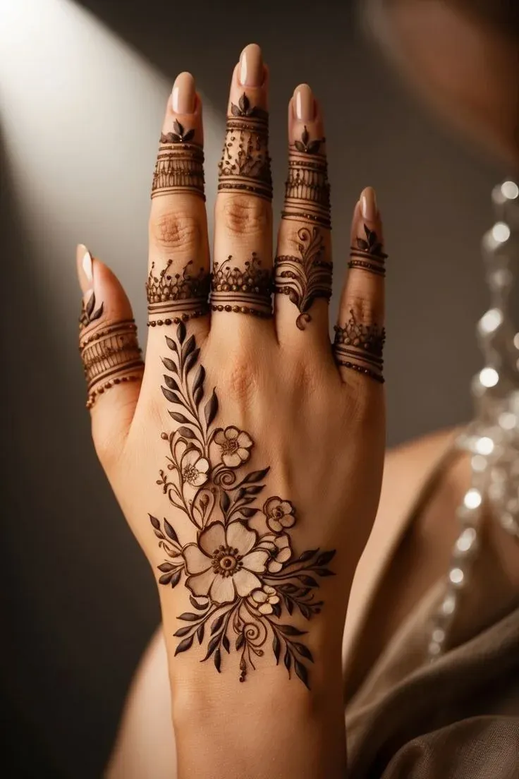 Finger Mehndi Design idea