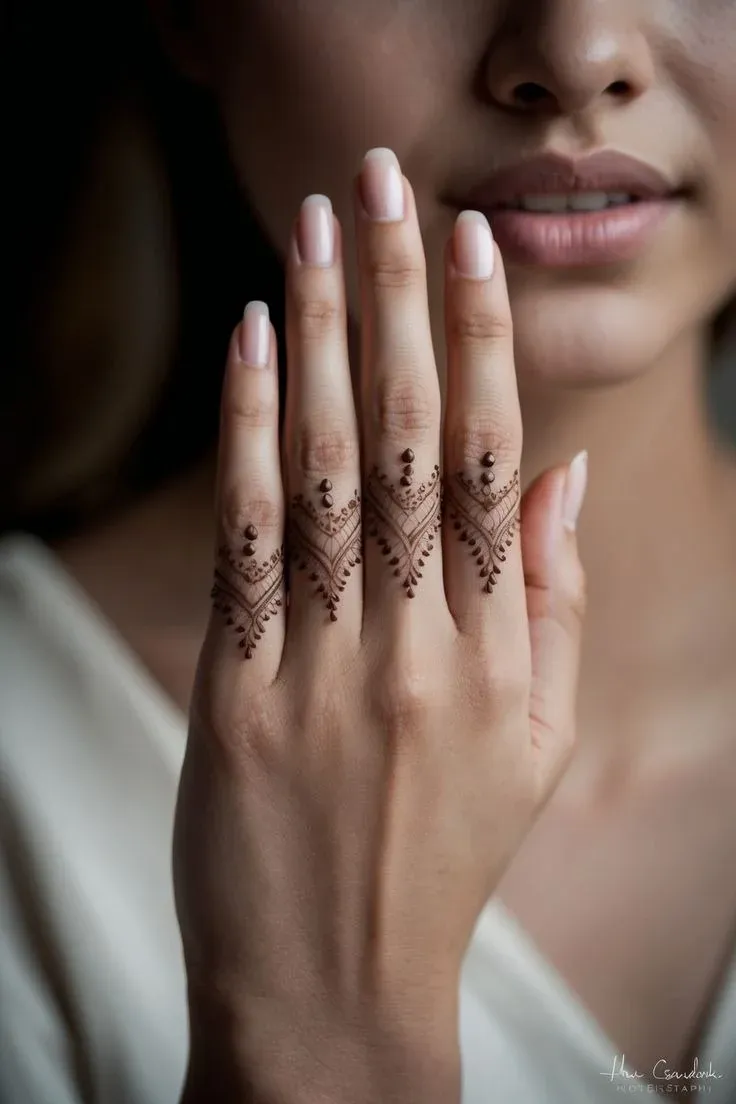 Finger Mehndi Design idea