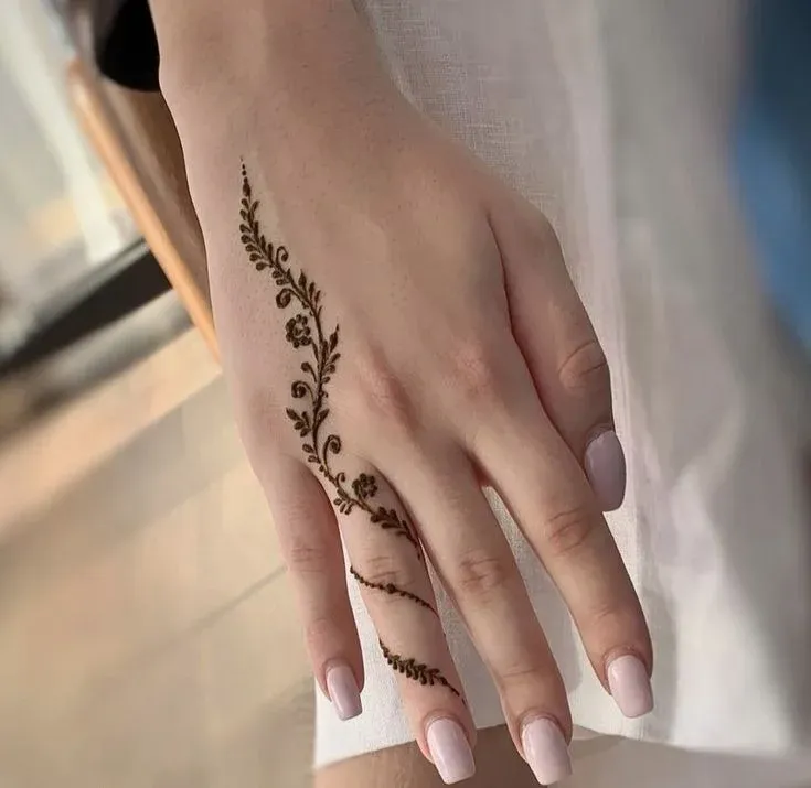 Finger Mehndi Design idea