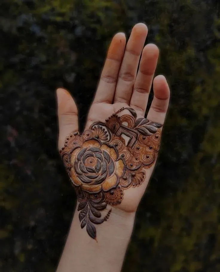 Royal Front Hand Mehndi Design idea