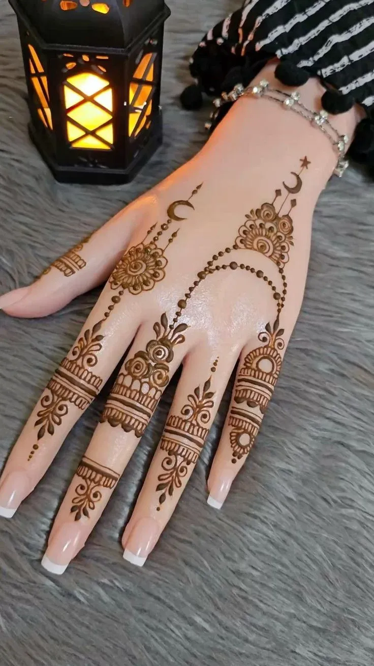 Simple Mehndi Designs for Kids idea