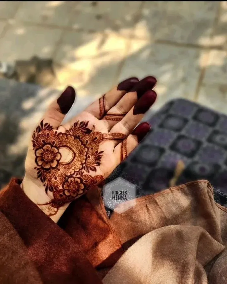 Royal Front Hand Mehndi Design idea
