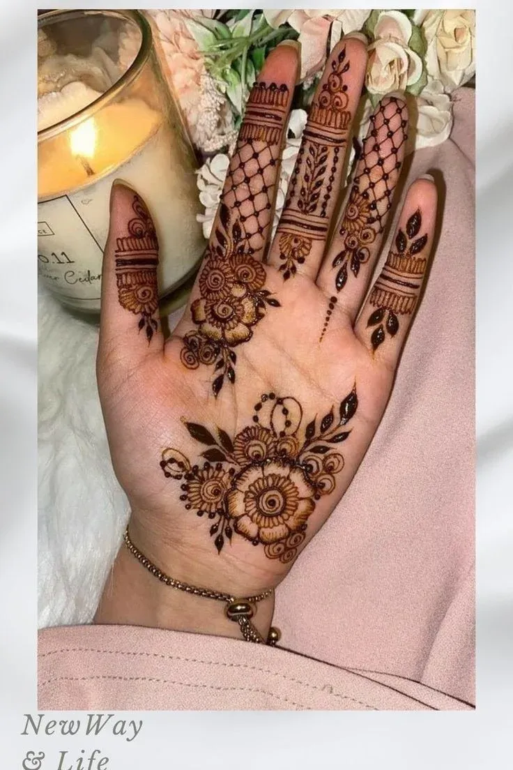 Royal Front Hand Mehndi Design idea