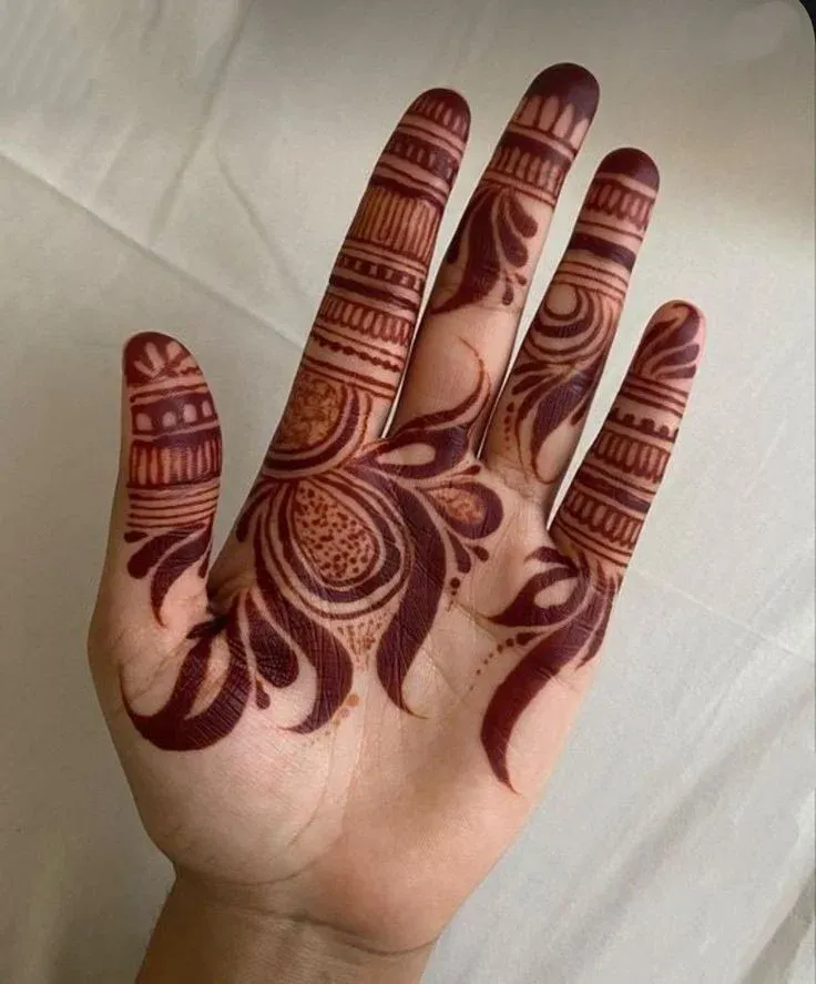 Royal Front Hand Mehndi Design idea