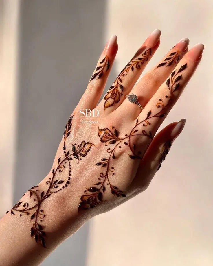 Finger Mehndi Design idea