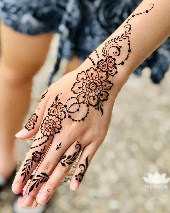 Finger Mehndi Design idea