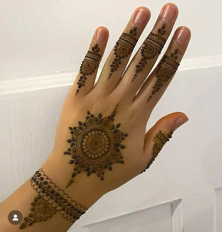 Simple Mehndi Design Images idea