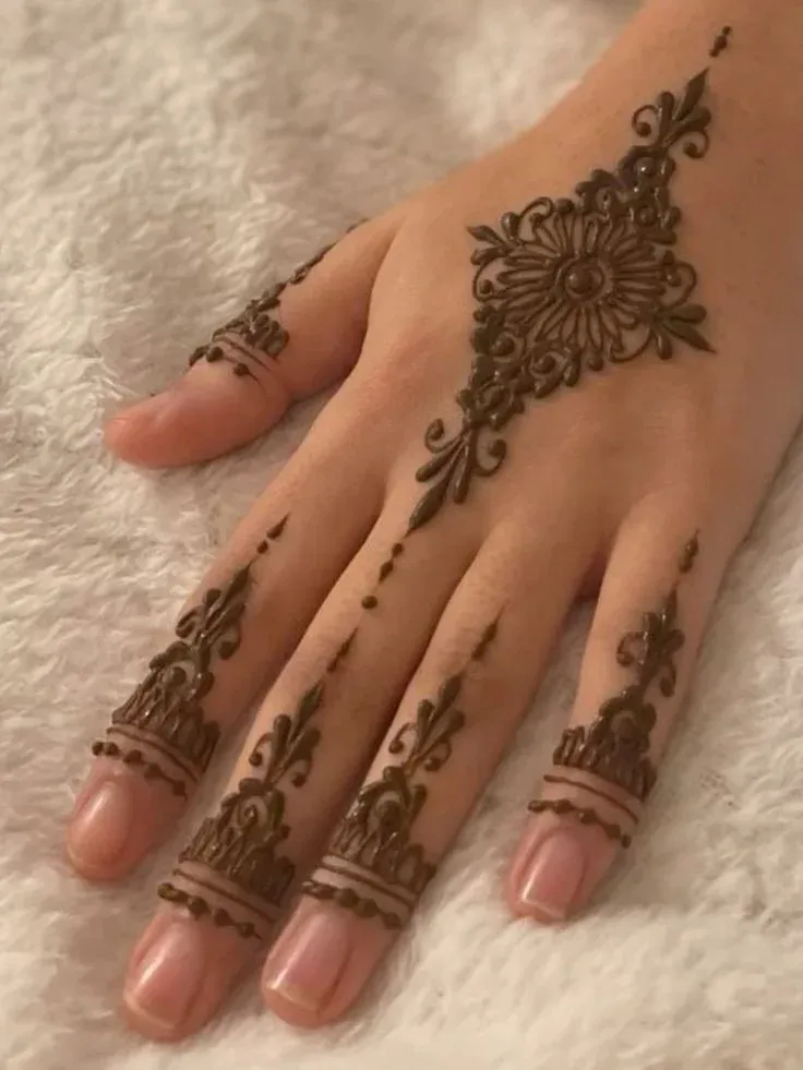 Simple Mehndi Design Images idea
