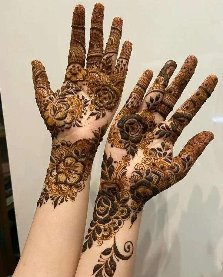 Royal Front Hand Mehndi Design idea