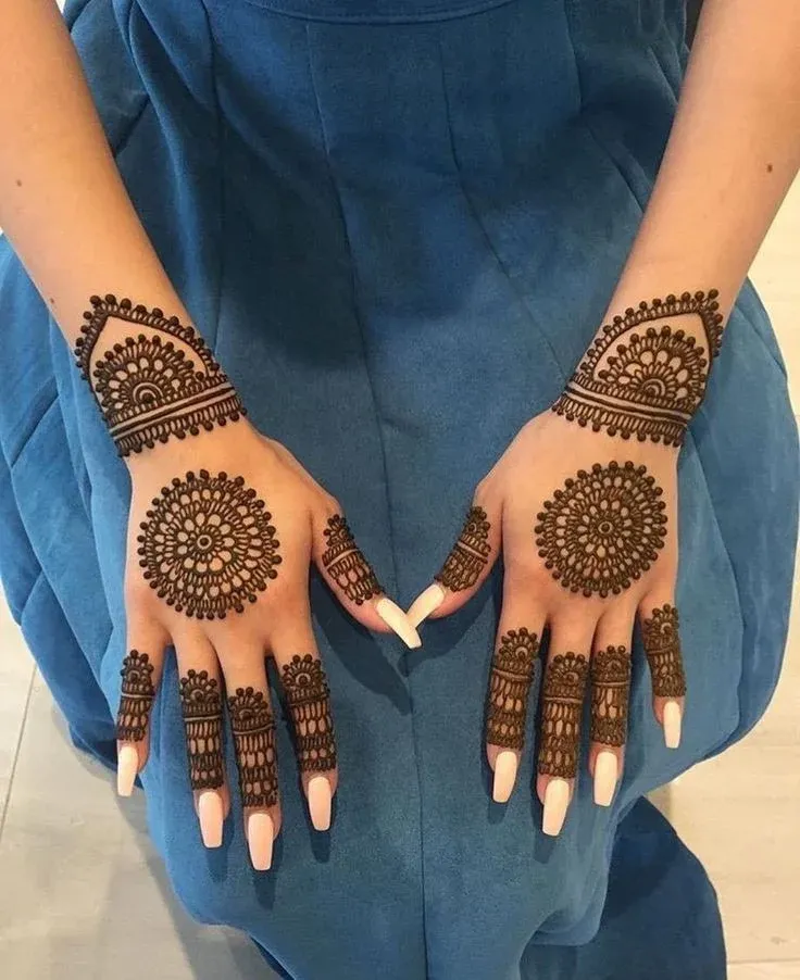 Simple Mehndi Designs for Kids idea