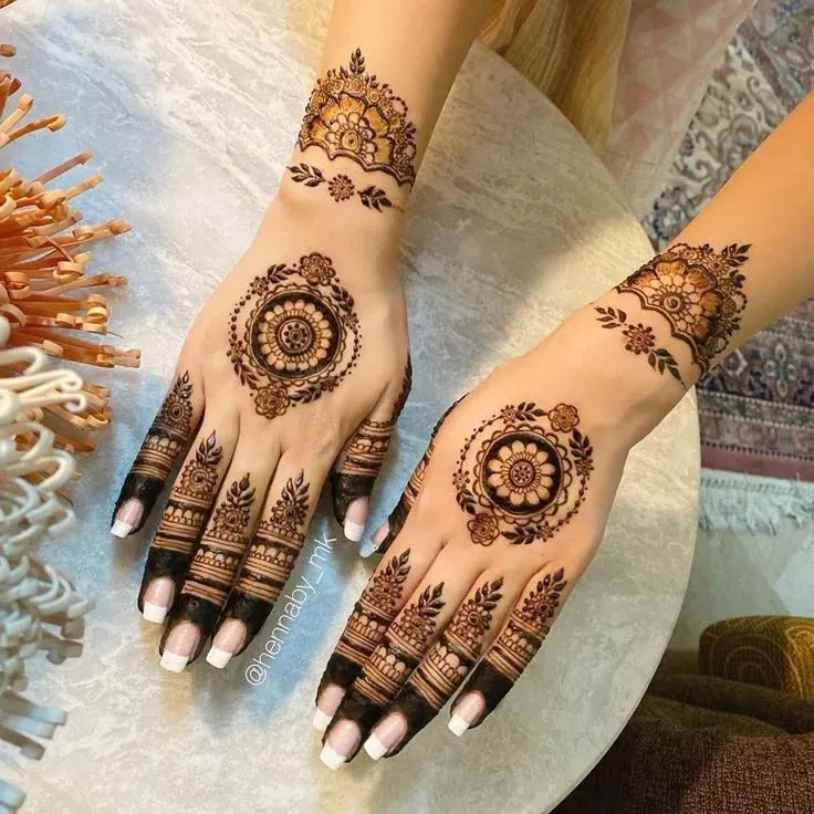 Simple Mehndi Design Images idea