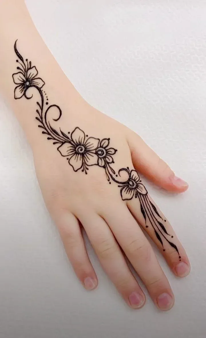 Finger Mehndi Design idea