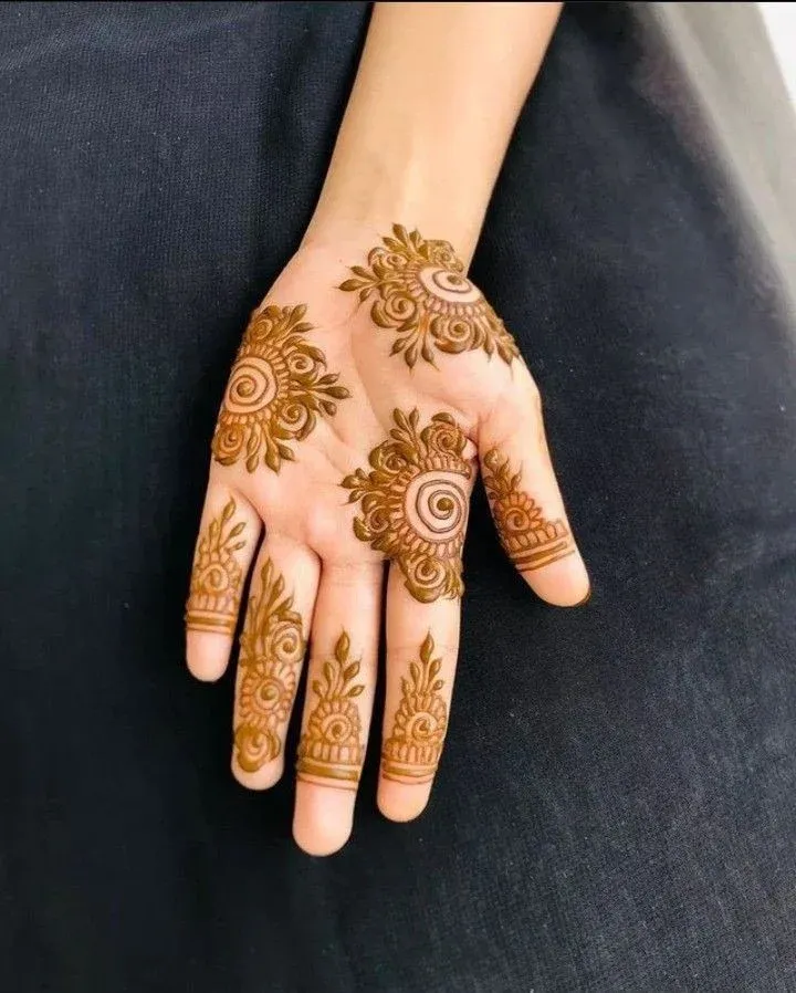 Royal Front Hand Mehndi Design idea