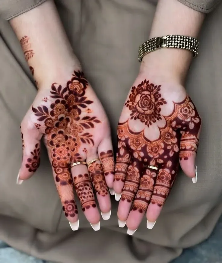 Royal Front Hand Mehndi Design idea