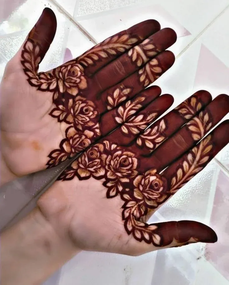 Royal Front Hand Mehndi Design idea