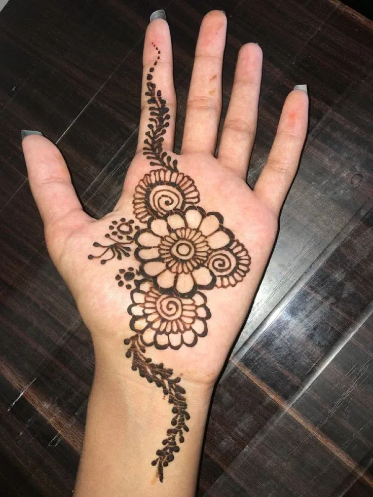 Royal Front Hand Mehndi Design idea