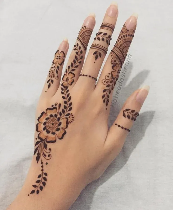 Finger Mehndi Design idea
