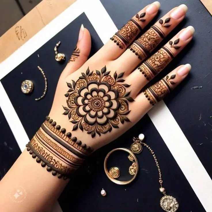 Simple Mehndi Design Images idea
