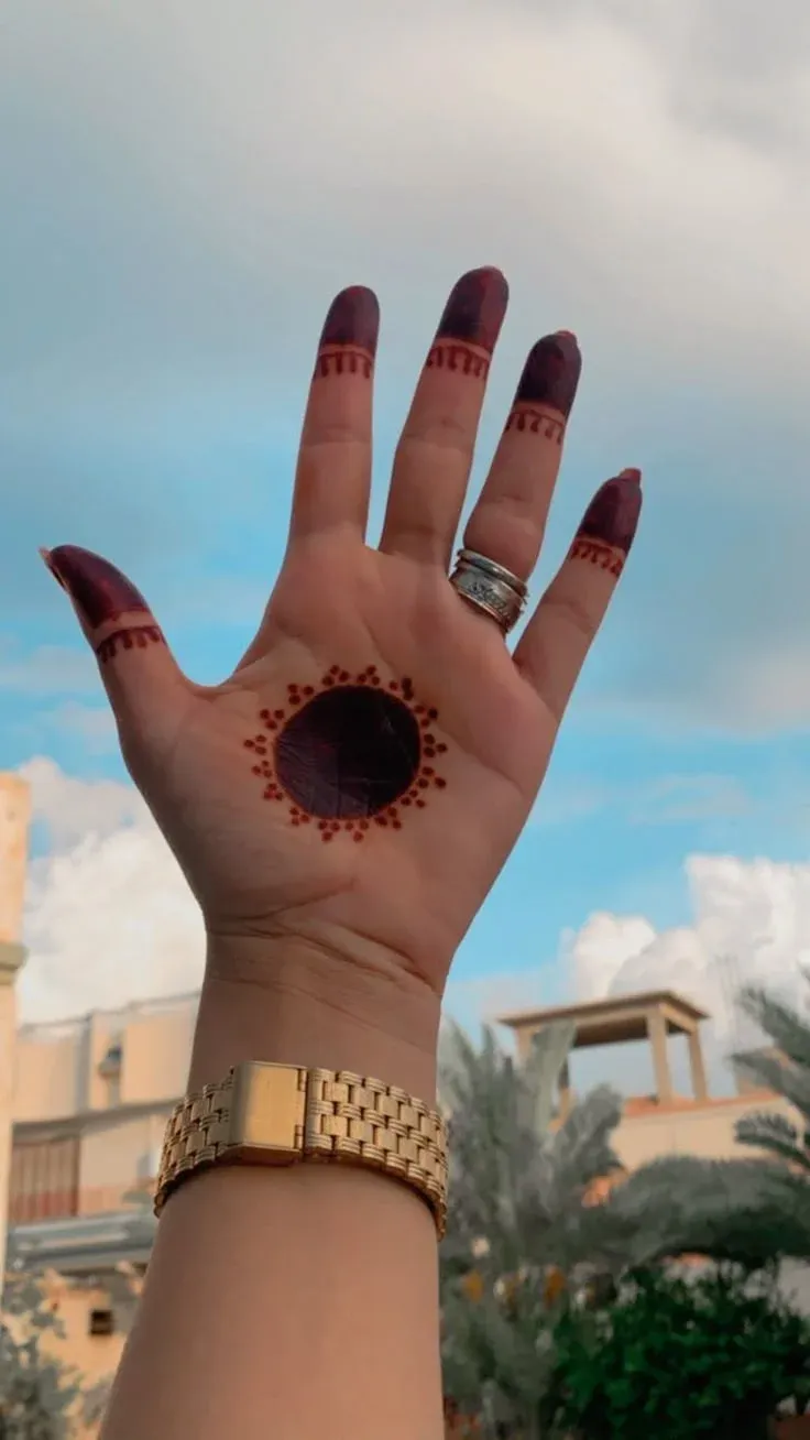 Simple Mehndi Designs for Kids idea