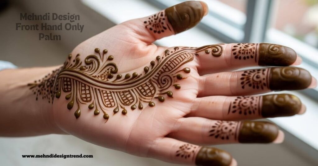 Full Palm Mehndi Design idea